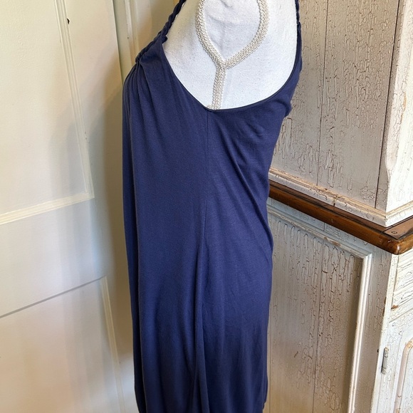 Soprano Deep Blue Dress with Delicate Straps - Picture 4 of 14